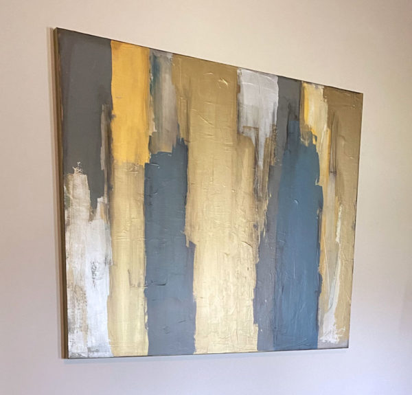 60x48 blue silver bronze shift - Image 3