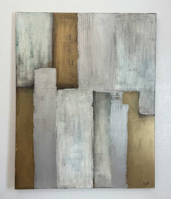 48x60 grey / silver / bronze honeycomb