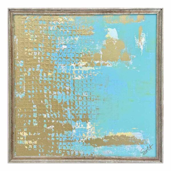 24x24 honeycomb blue bronze
