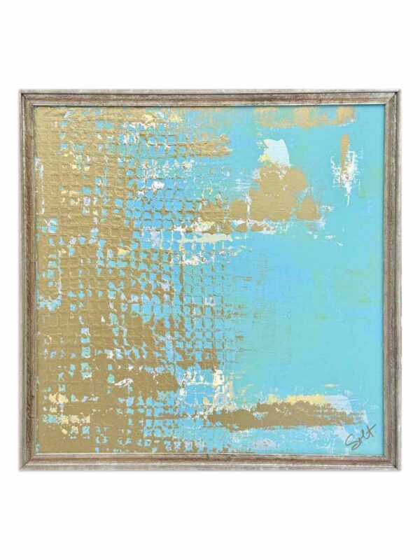 24x24 honeycomb blue bronze